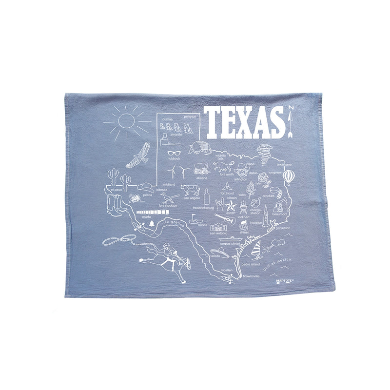 MPT** Texas Tea Towel - Blue - Rancho Diaz