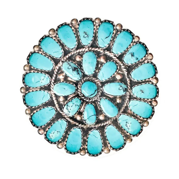 PW Turquoise Cluster Dinner Plates - Rancho Diaz
