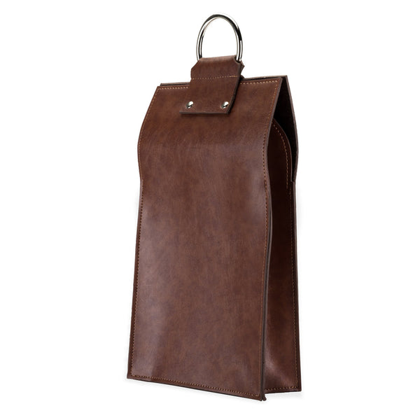 VISK** Admiral Faux Leather Double Bottle Wine Tote - Rancho Diaz
